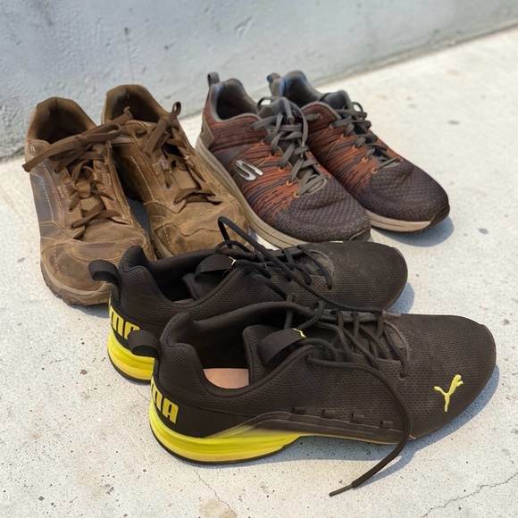 Puma Other - 3 Pair or Lot of Men's Size 12 Puma Merrell & Sketchers Shoes *No Insoles